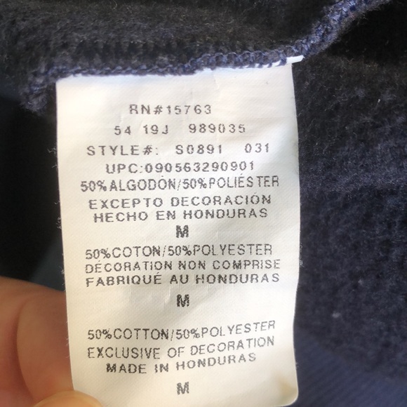 CHAMPION Navy Blue Zip-Up Hoodie - Picture 5 of 5